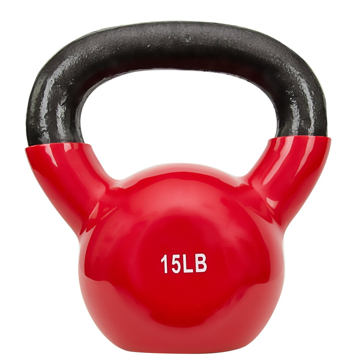 Vinyl Coated Kettle Bell - 15Lbs - Core Fitness House