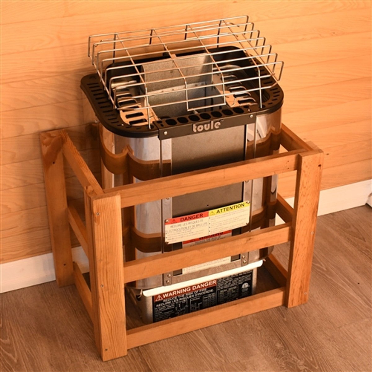 TOULE ETL Certified Wet Dry Sauna Heater Stove - Wall Digital Controller - 3KW - Core Fitness House