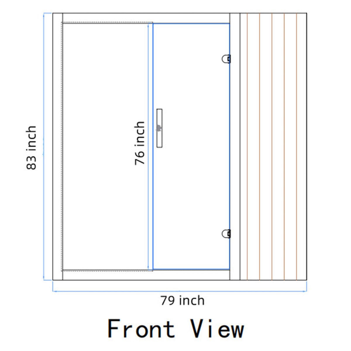 Canadian Hemlock Indoor Wet Dry Sauna with LED Lights - 4.5 kW UL Certified Heater - 4 - 6 Person - Core Fitness House