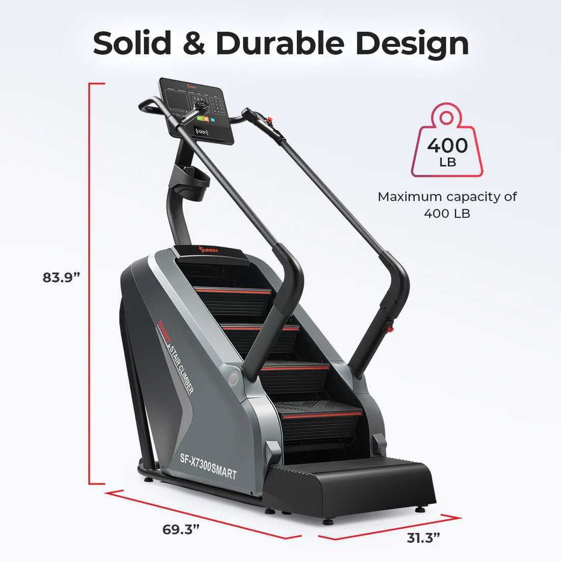Sunny Health and Fitness Premium Smart Stepper Stair Climber