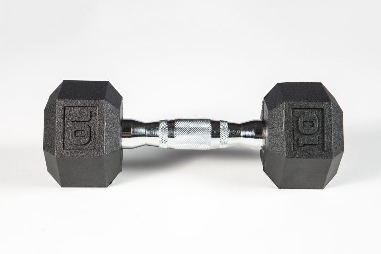 York PVC Hex Dumbbell – Chrome Ergo Handle