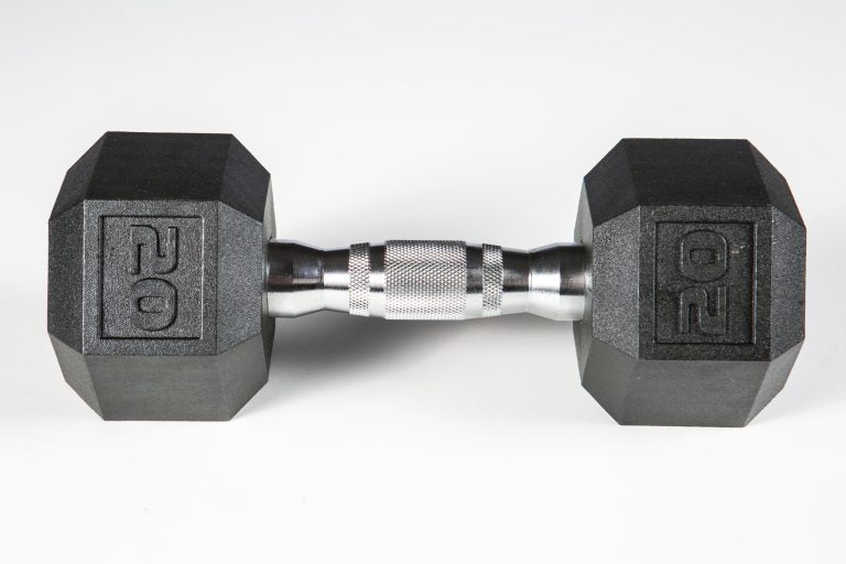 York PVC Hex Dumbbell – Chrome Ergo Handle