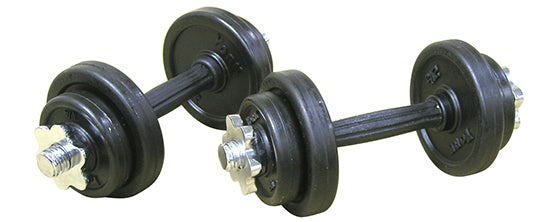 22 lb Rubber Adjustable SL Dumbbell Set