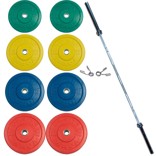 Rubber Training Bumper Plate Set (Color, Metric)