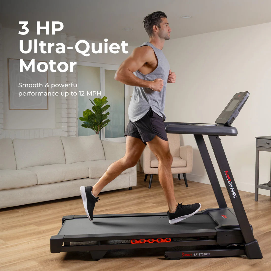 Sunny Health and Fitness Ultra T10 Smart Treadmill
