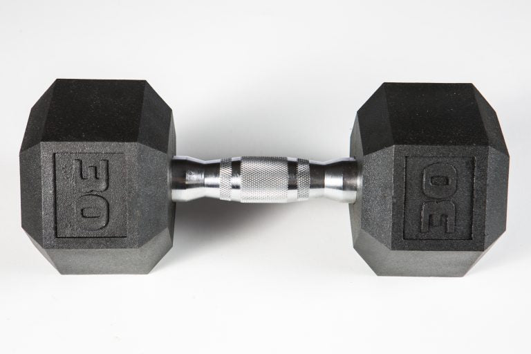 York PVC Hex Dumbbell – Chrome Ergo Handle