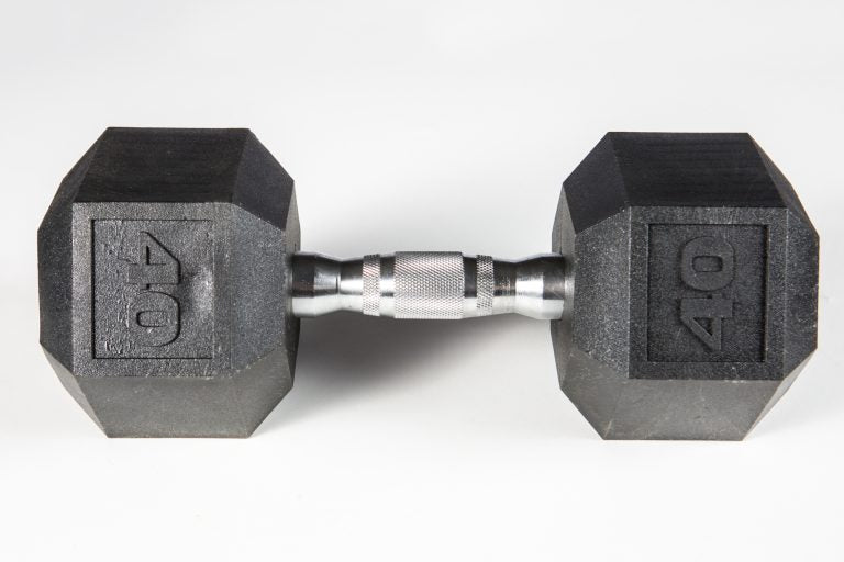 York PVC Hex Dumbbell – Chrome Ergo Handle