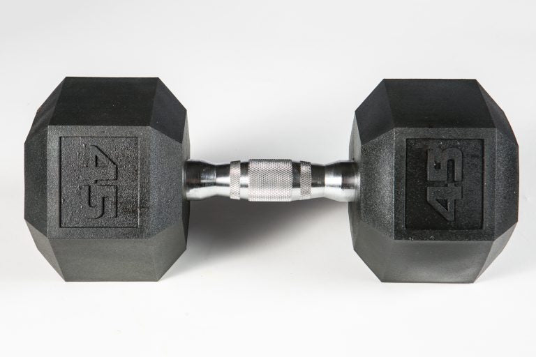 York PVC Hex Dumbbell – Chrome Ergo Handle