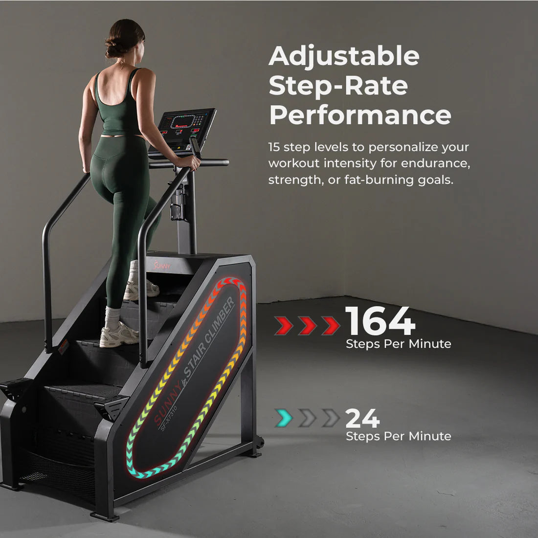 Sunny Health and Fitness Premium Smart Stair Climber