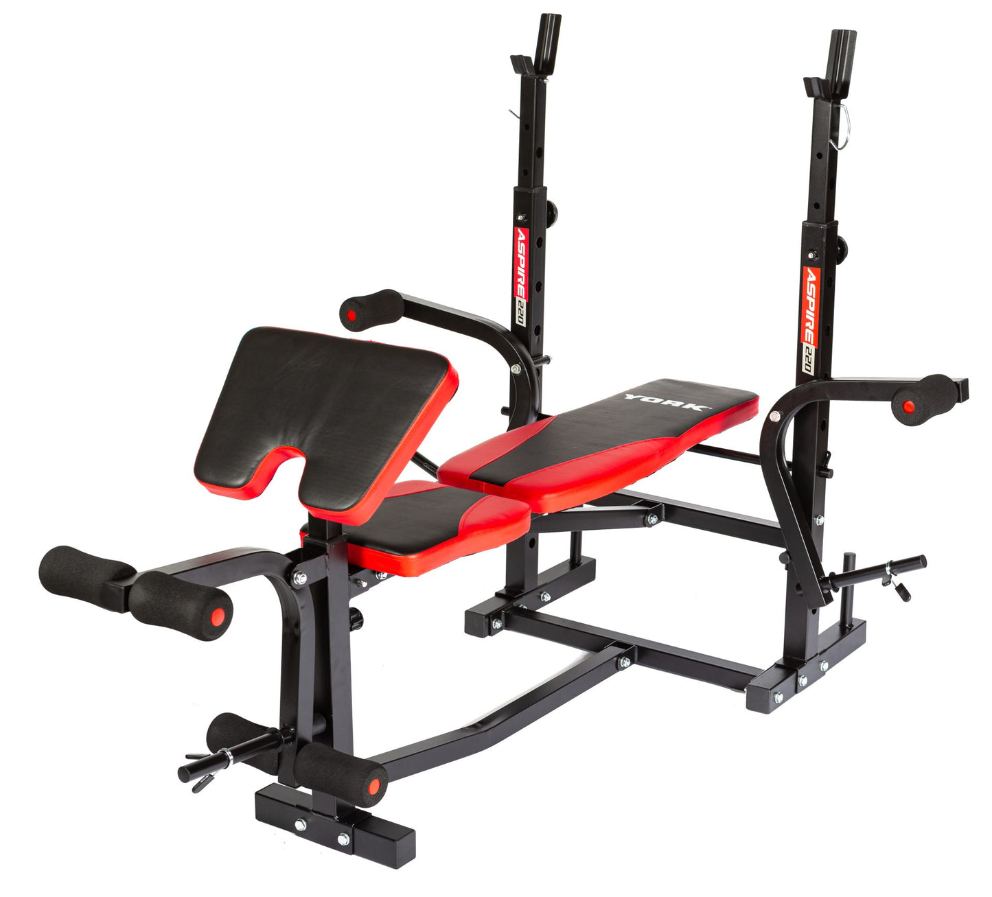 YORK Aspire 220 Folding Bench with Arm/Leg Curl/Butterfly