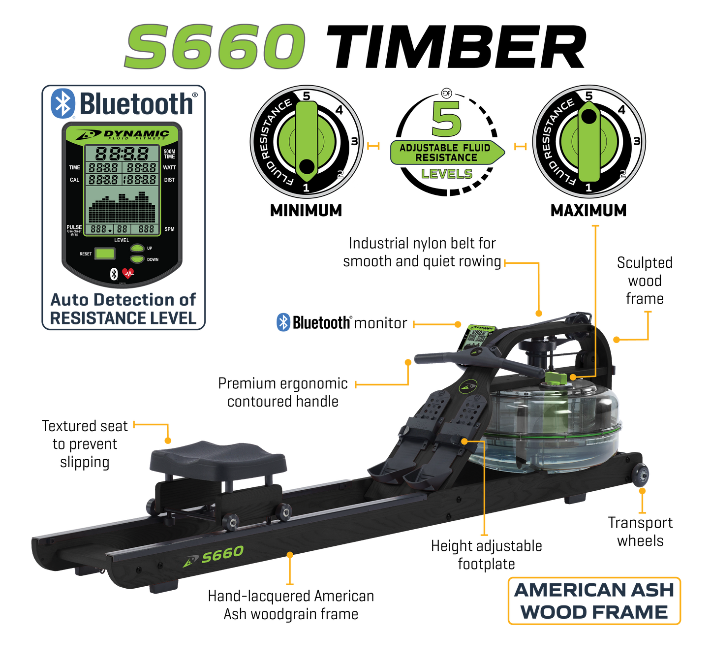 Dynamic Fluid S680 Rower