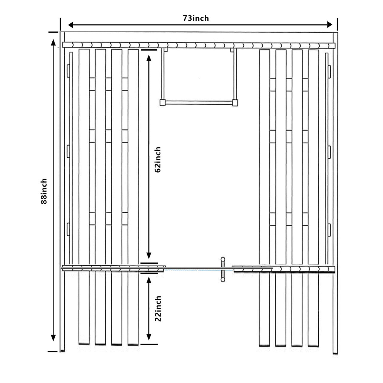 Outdoor/Indoor Red Cedar Wet/Dry Barrel Sauna - Front Porch Canopy with Panoramic View - Bitumen Shingle Roofing - 8 kW UL Certified KIP Harvia Heater - 6-8 Person