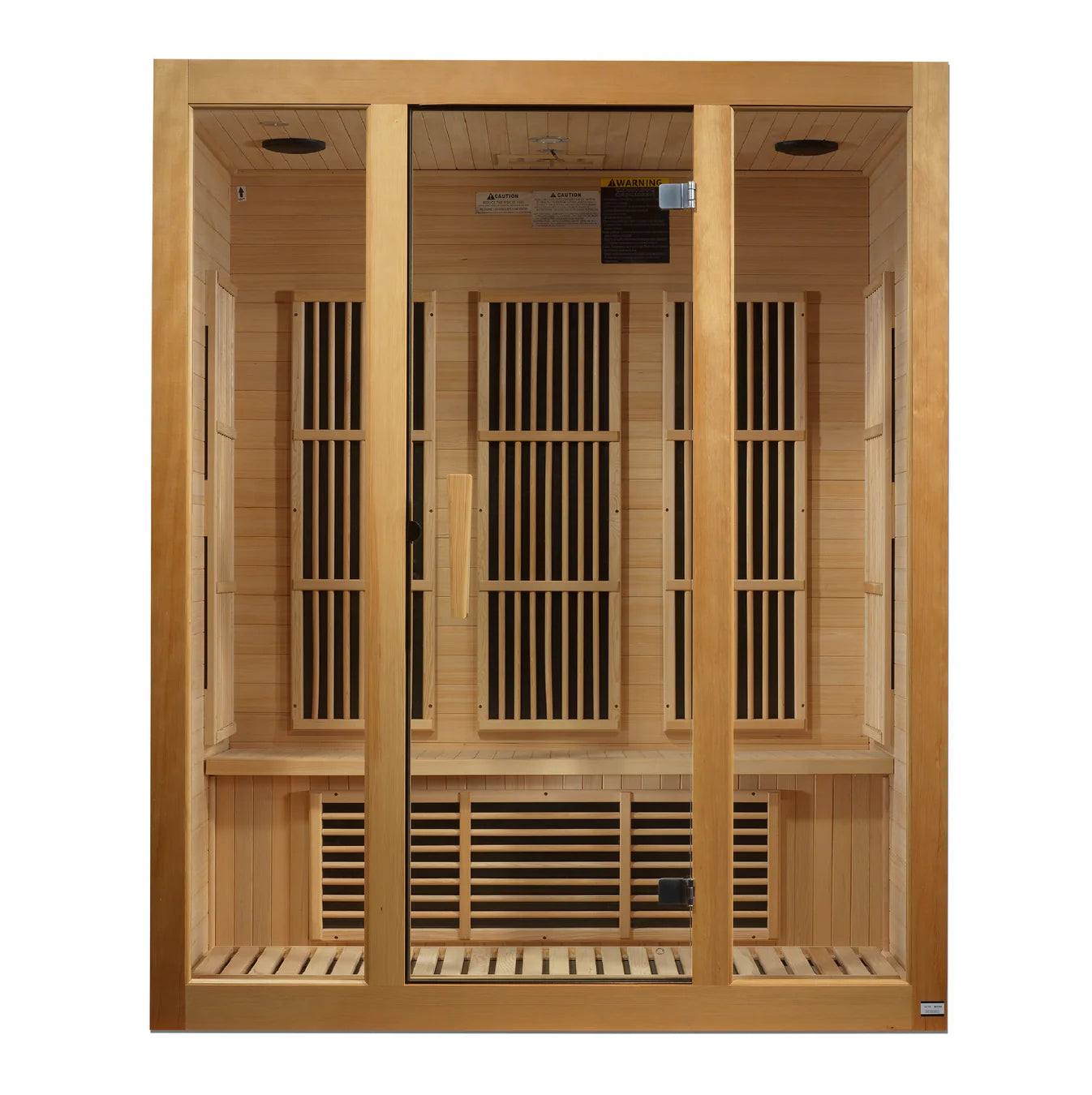 Maxxus “Bellevue” 3 Person Low EMF FAR Infrared Sauna – Canadian Hemlock