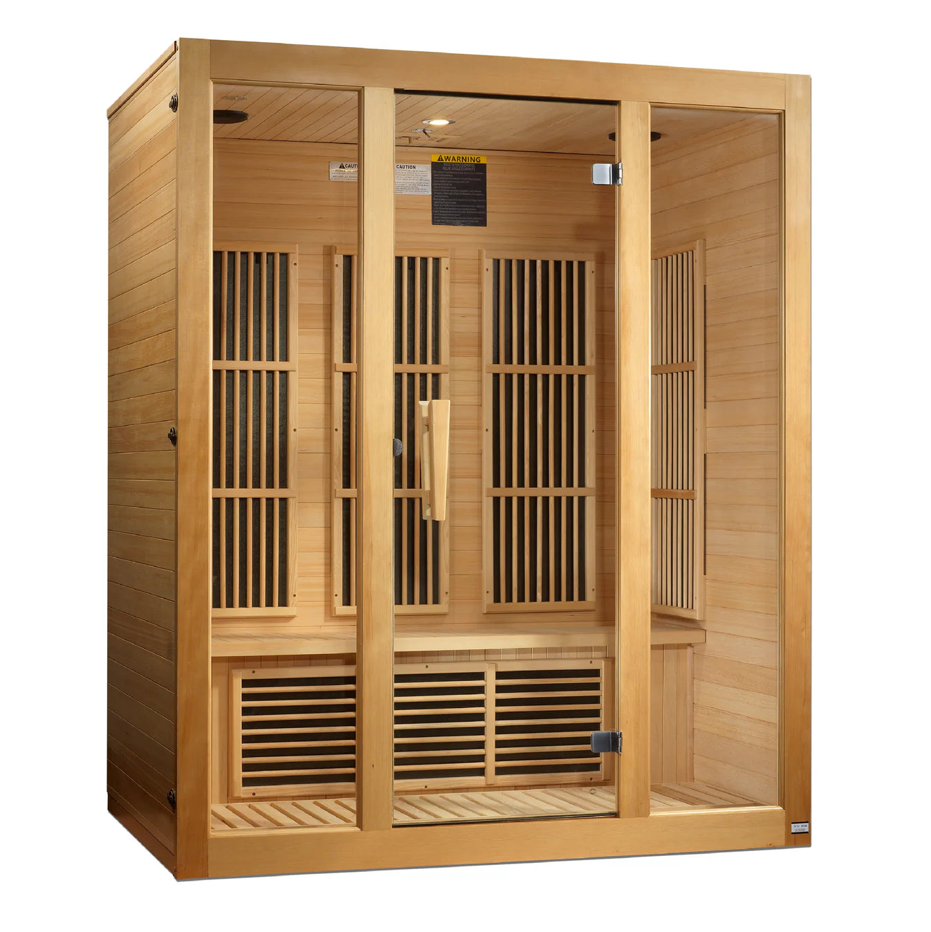 Maxxus “Bellevue” 3 Person Low EMF FAR Infrared Sauna – Canadian Hemlock