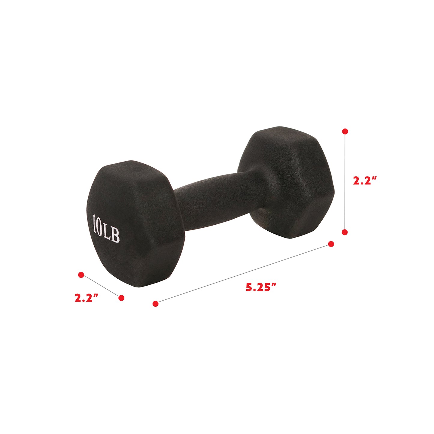 Neoprene Dumbbell - 10lb (PAIR)