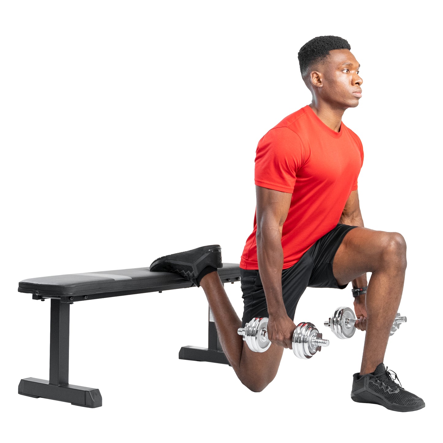 Flat Weight Bench for Workout, Exercise and Home Gyms with 500 lb Weight Capacity