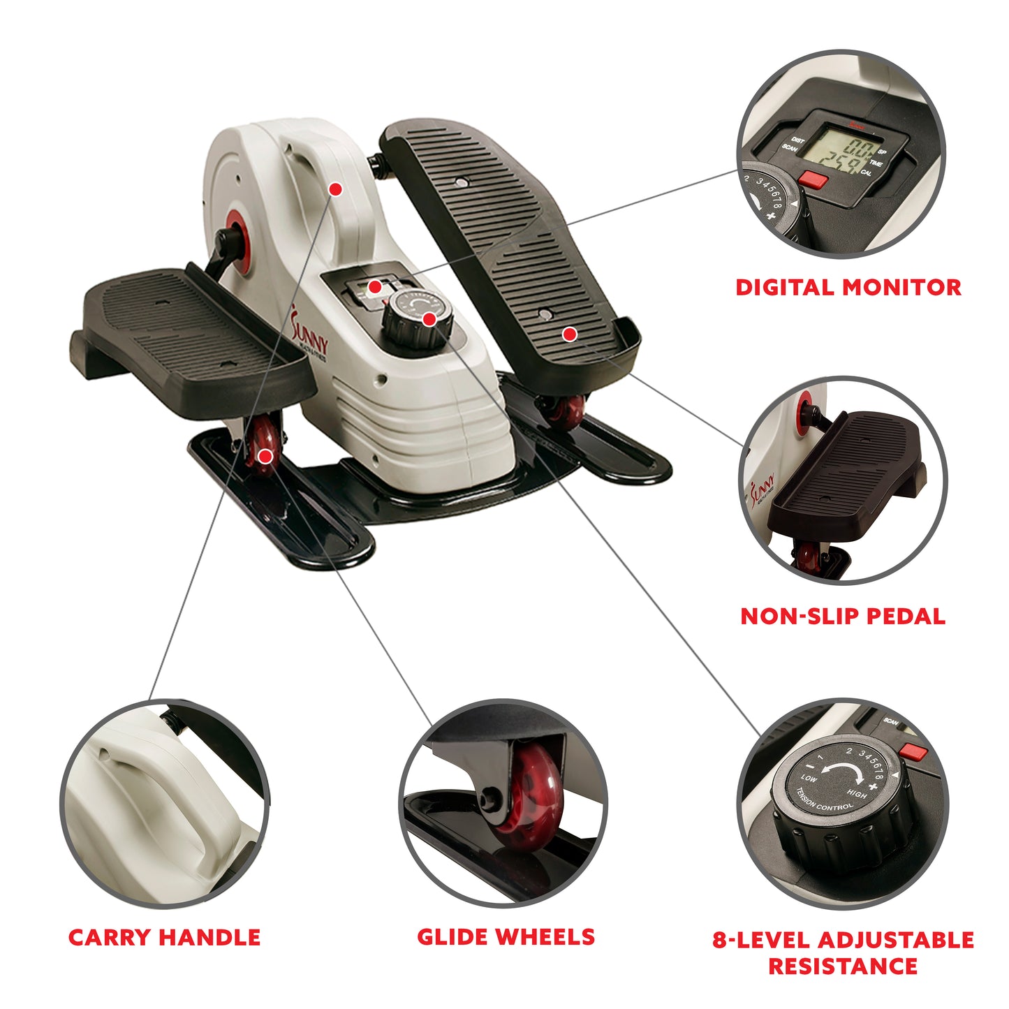 Magnetic Under Desk Elliptical