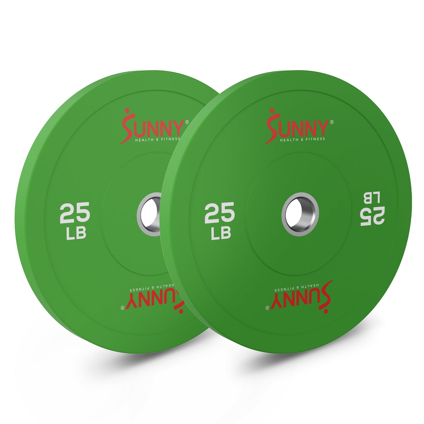 Elite 2-inch Rubber Olympic Weight Plates 25-Pound (Pair)