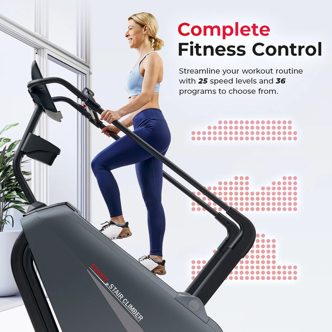 Sunny Health and Fitness Premium Smart Stepper Stair Climber