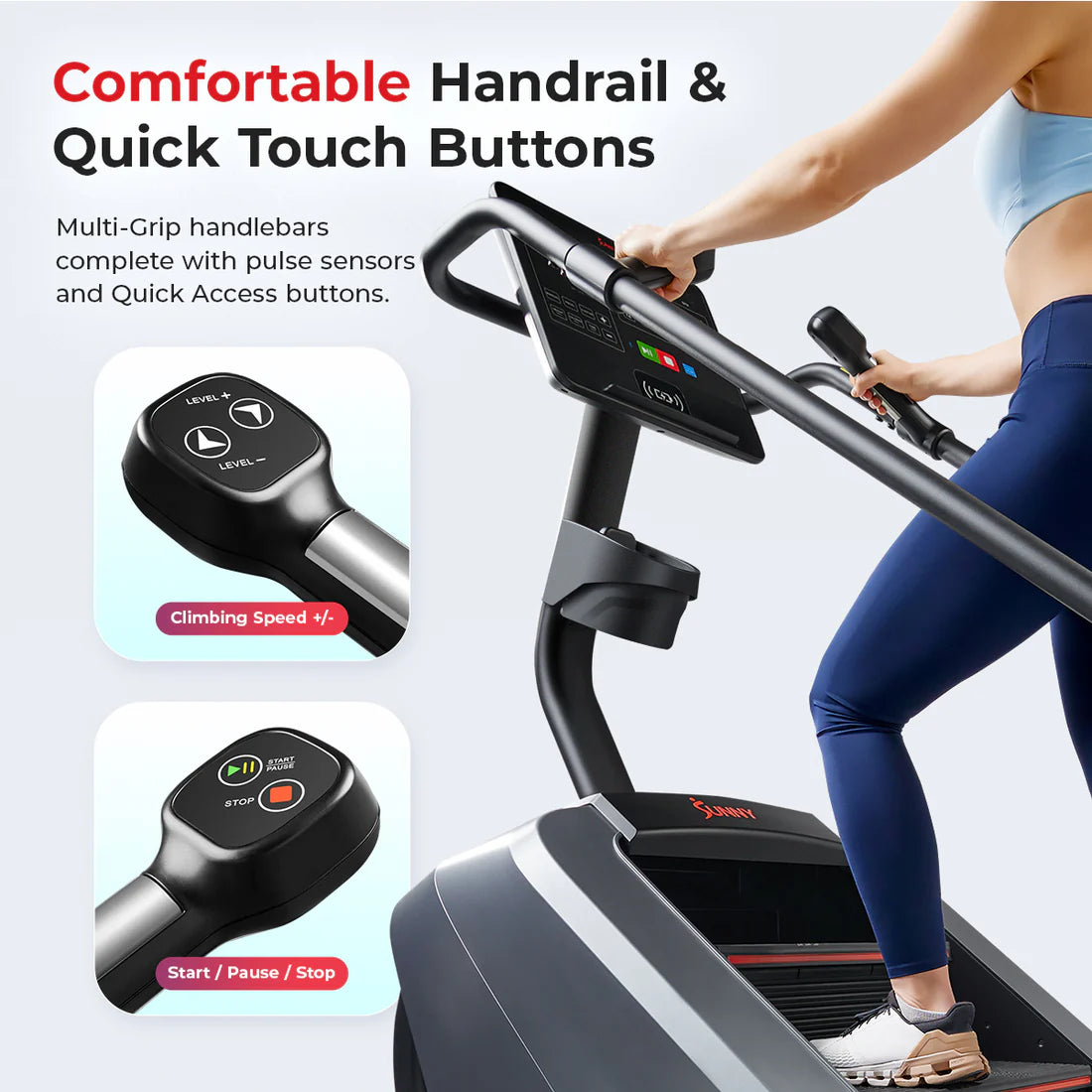 Sunny Health and Fitness Premium Smart Stepper Stair Climber