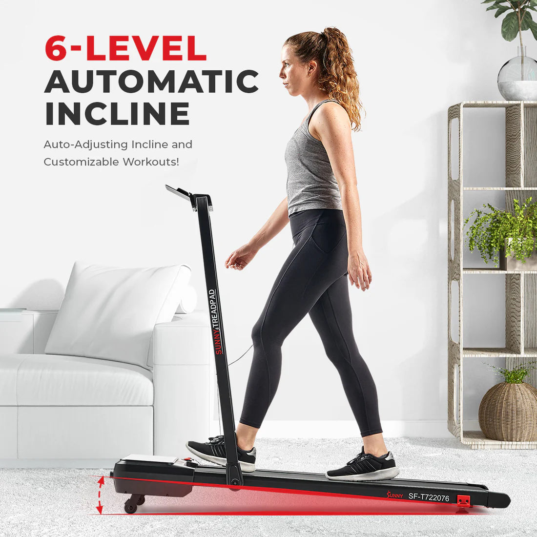 Pacer Smart Compact Auto Incline Treadpad Treadmill