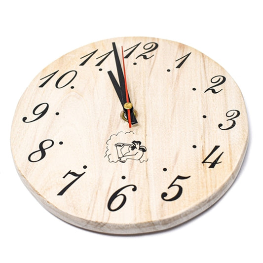 Handcrafted Sleek Analog Clock in Finnish Pine Wood