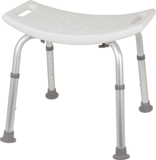 Bariatric Shower Chair without Back, 500lb Weight Capacity