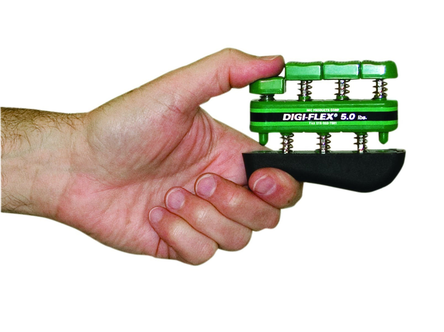 CanDo® Digi-Flex® hand exerciser - Green, medium - Finger (5.0 lb) / hand (16.0 lb)