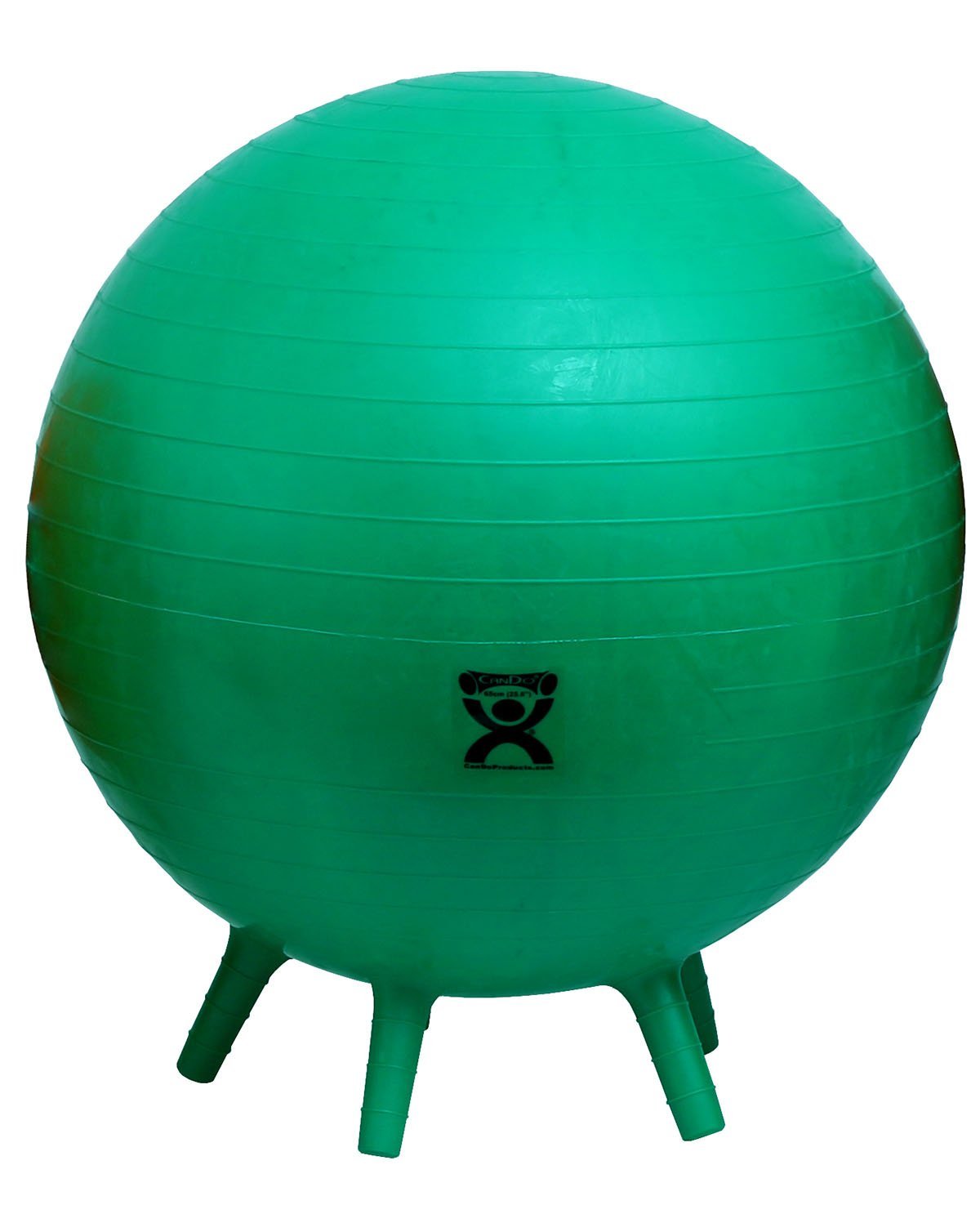 CanDo® Inflatable Exercise Ball w/ Stability Feet - Green