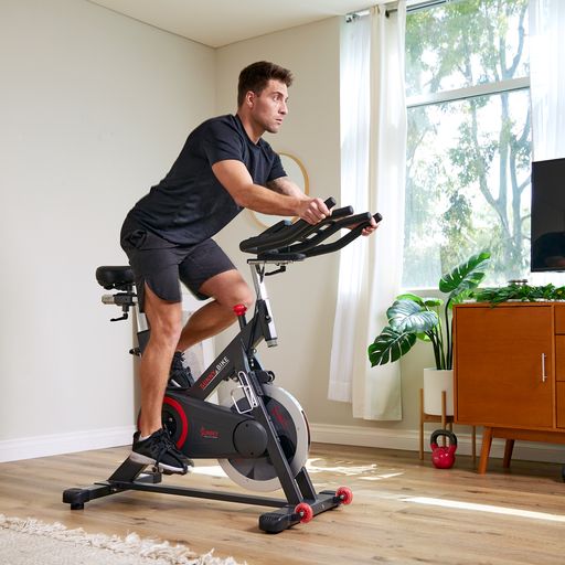 Premium Indoor Cycling Smart Stationary Bike with Exclusive SunnyFit® App Enhanced Bluetooth Connectivity