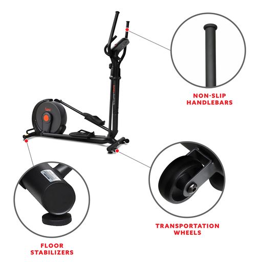 Power Stride Smart Elliptical Cross Trainer Machine