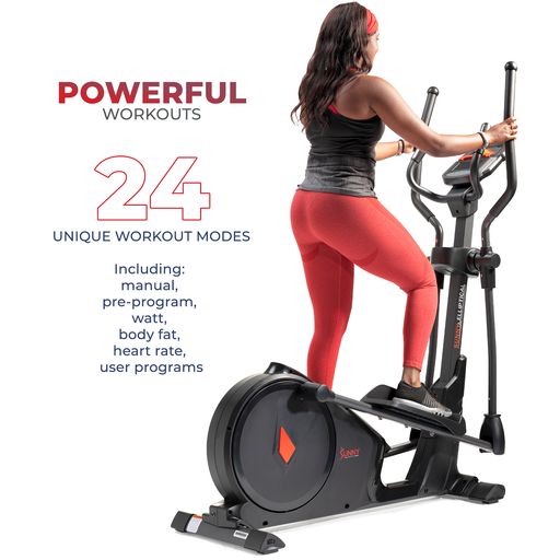 Premium Elliptical Exercise Machine Smart Trainer with Exclusive SunnyFit® App Enhanced Bluetooth Connectivity