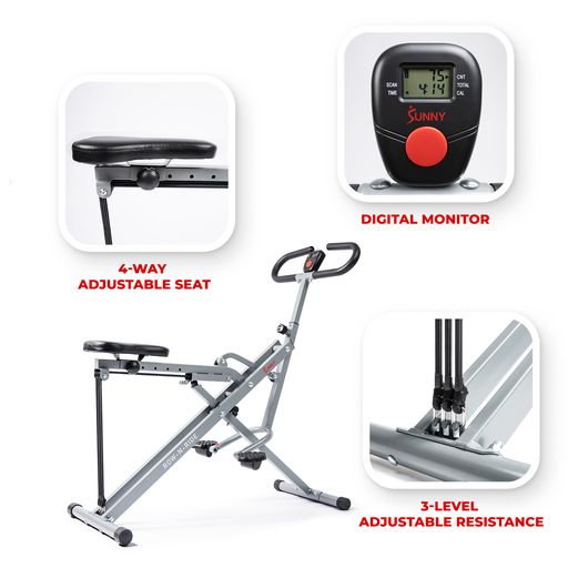 Upright Row-N-Ride® Exerciser in Silver