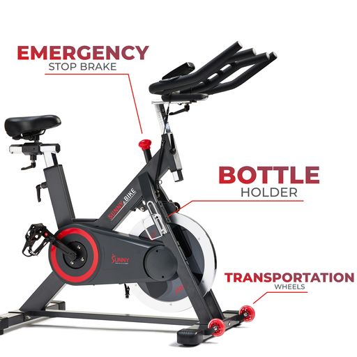 Premium Indoor Cycling Smart Stationary Bike with Exclusive SunnyFit® App Enhanced Bluetooth Connectivity