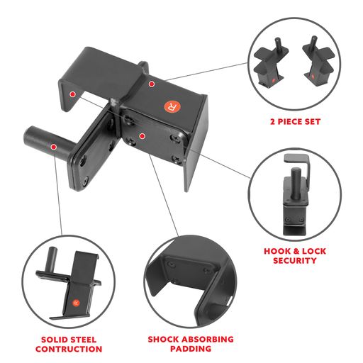 J-Hook Attachment for Power Racks and Cages