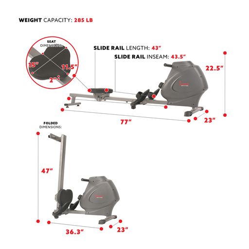 SPM Magnetic Rowing Machine