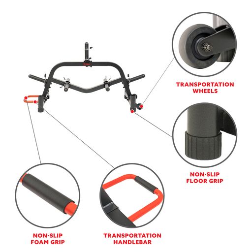 Multi-Weight Plate and Barbell Rack Storage Stand