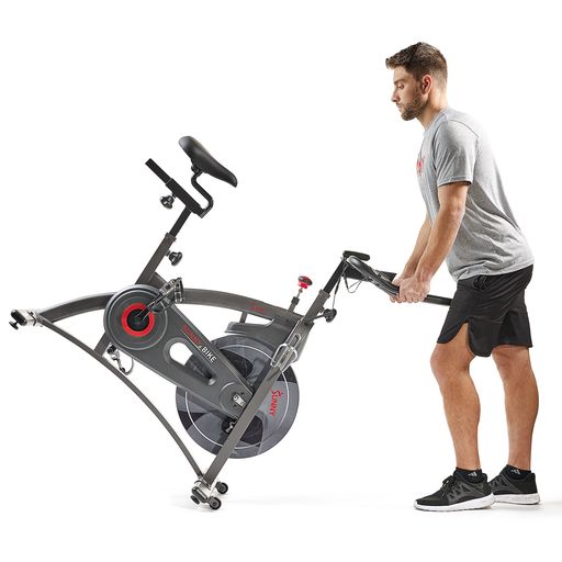 Premium Magnetic Resistance Smart Indoor Cycling Bike with Quiet Belt Drive and Exclusive SunnyFit® App Enhanced Bluetooth Connectivity