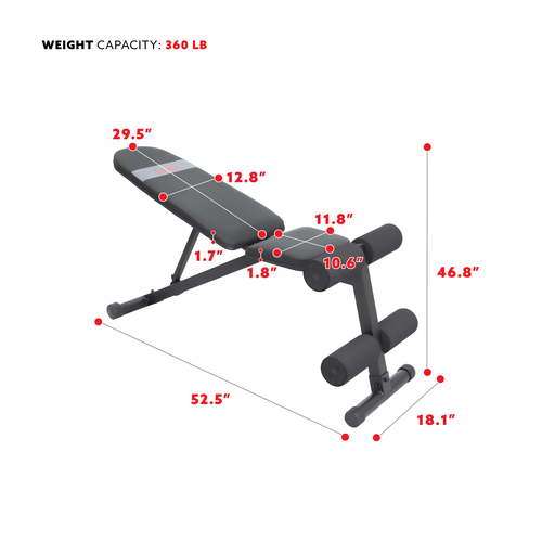 Adjustable Incline/Decline Weight Bench