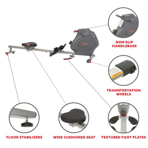 Multifunction SPM Magnetic Rowing Machine