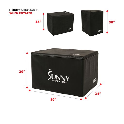 3 in 1 Weighted Pro-Plyo Box 30" 24" 20"