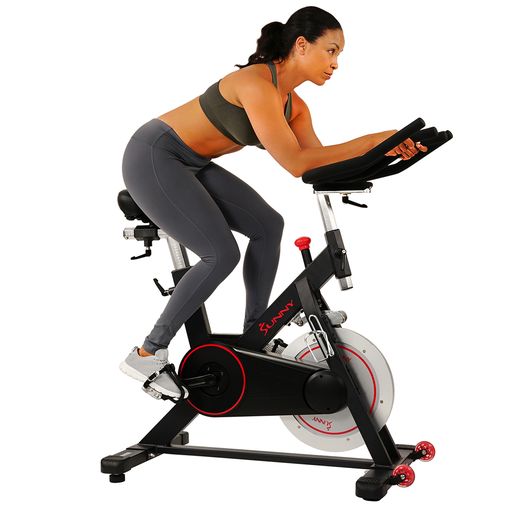 Magnetic Belt Drive Indoor Cycling Bike with 44 lb Flywheel and Large Device Holder