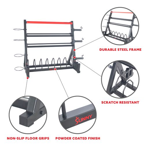 All-In-One Weights Storage Rack Stand