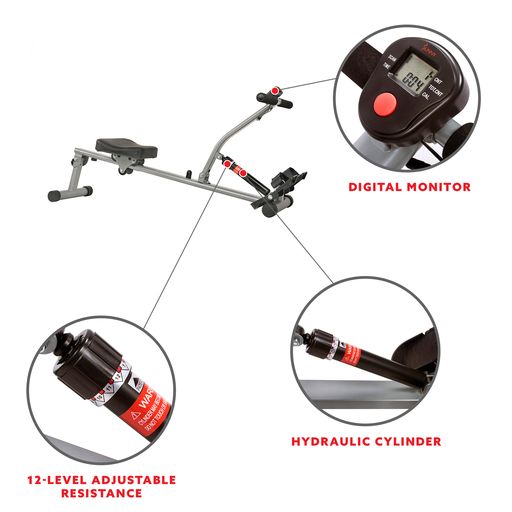 Adjustable Resistance Rowing Machine