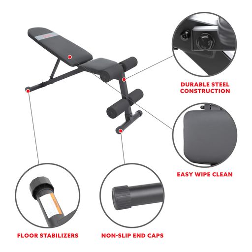 Adjustable Incline/Decline Weight Bench