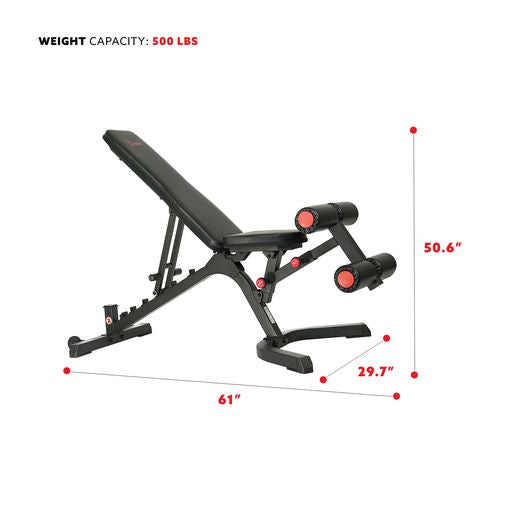 Fully Adjustable Power Zone Utility Heavy Duty Weight Bench with 500 lb Max Weight