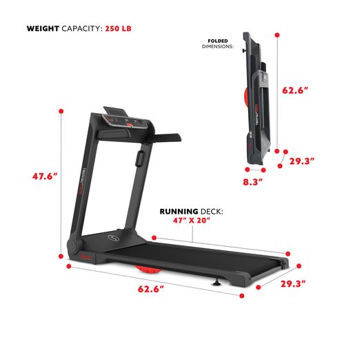 Smart Strider Treadmill with 20" Wide LoPro Deck