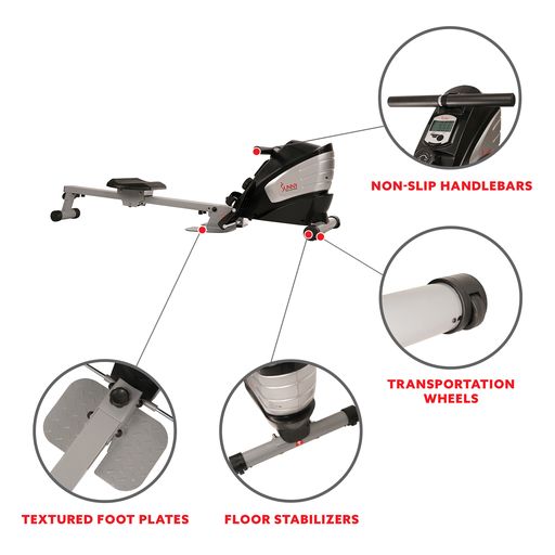 Dual Function Magnetic Rowing Machine