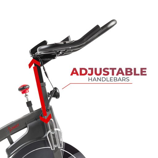 Premium Magnetic Resistance Smart Indoor Cycling Bike with Quiet Belt Drive and Exclusive SunnyFit® App Enhanced Bluetooth Connectivity