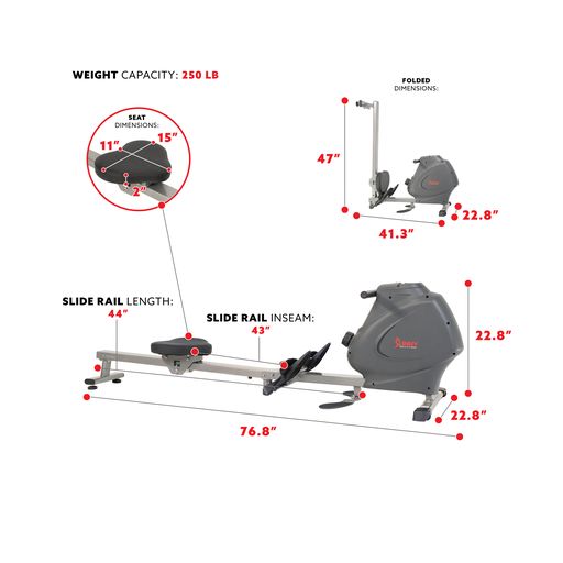 Multifunction SPM Magnetic Rowing Machine